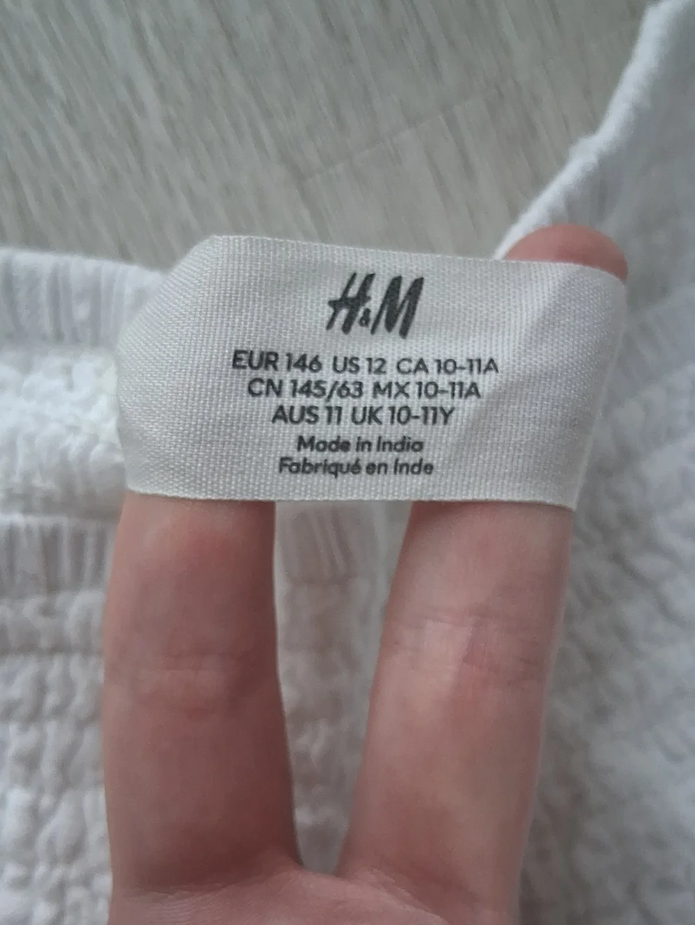 H&M Kids White Mini Skirt